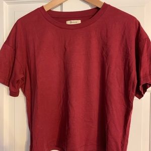 Madewell Red Crop Top
